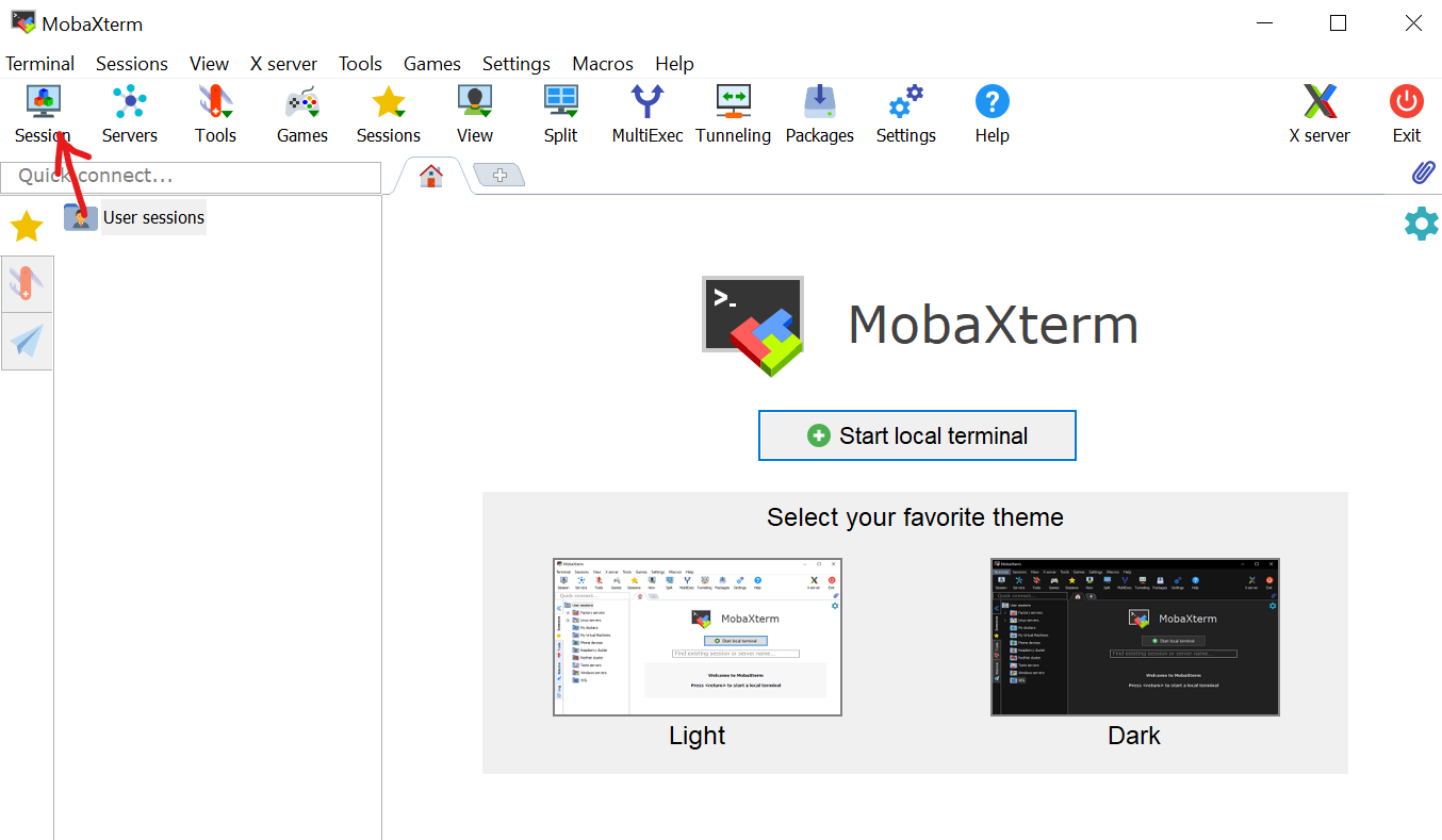 MobaXterm Start